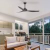 Claro Whisper DC Ceiling Fan - Black 58