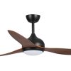 eco style with energy efficient dc motor - black with koa blades with light