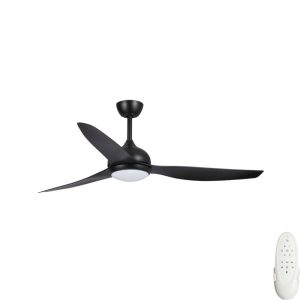 black eco style dc ceiling fan 60 inch with light