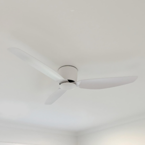 Alternative view of Claro Whisper Low Profile DC Ceiling Fan - White 52"