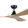 Eglo Surf DC Ceiling Fan Black with Burmese Teak Blades 52