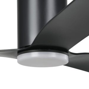 eglo-iluka-dc-low-profile-ceiling-fan-60-black-led-closeup