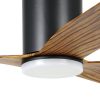 eglo-iluka-dc-low-profile-ceiling-fan-60-black-timber-led-closeup