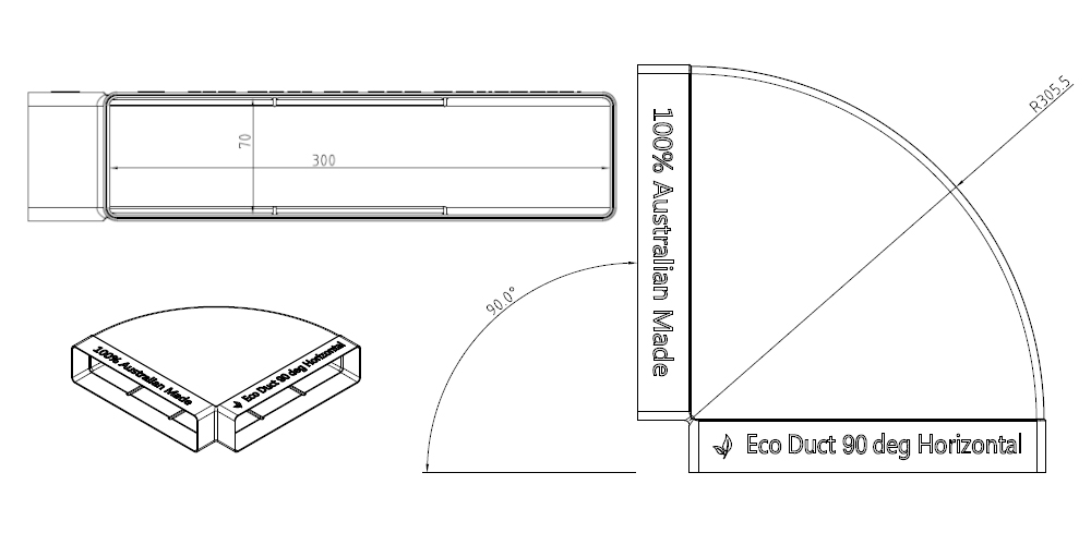 EDEDHB190-90-deg-horizontal-dimensions