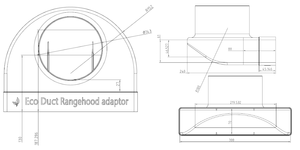 EDEDRA1150-rangehood-adaptor-dimensions