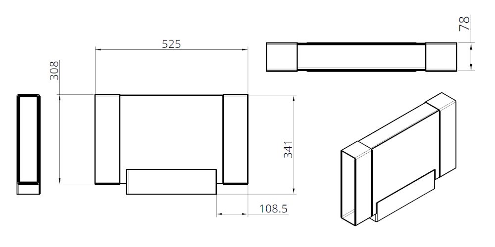 EDEDTP1-ecoduct300-series-t-piece