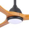 fanco-sanctuary-dc-ceiling-fan-with-cct-led-light-black-with-teak-blades-52-inch-close-up