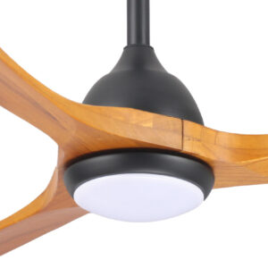 fanco-sanctuary-dc-ceiling-fan-with-cct-led-light-black-with-teak-blades-52-inch-close-up