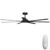 Calibo Alula DC Ceiling Fan with Remote Control Black 80 inch