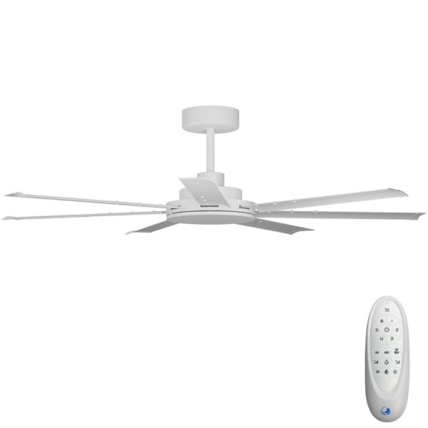Calibo Alula DC Ceiling Fan with Remote Control White 60 inch