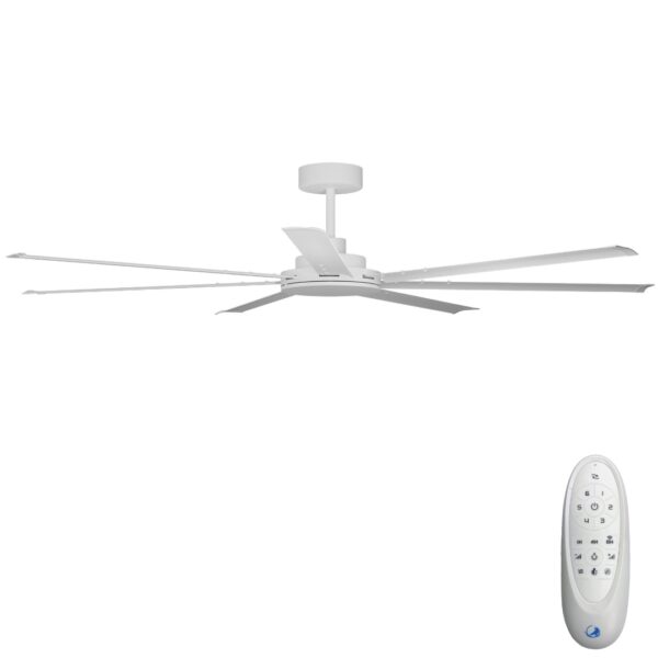 Calibo Alula DC Ceiling Fan with Remote Control White 80 inch