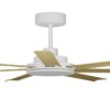 Calibo Alula DC Ceiling Fan with Remote Control White with Bamboo Blades 60 inch Motor