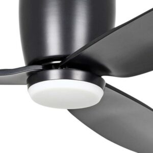 Eglo Seacliff Ceiling Fan CCT LED Light DC 52" Black Motor
