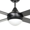 Eglo Stradbroke 52 inch DC Ceiling Fan with E27 Light Black Motor