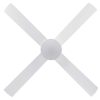 Eglo Stradbroke DC Ceiling Fan Blade LED Light 48 inch White
