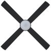Eglo Stradbroke DC Ceiling Fan Blade LED Light 52 inch Black