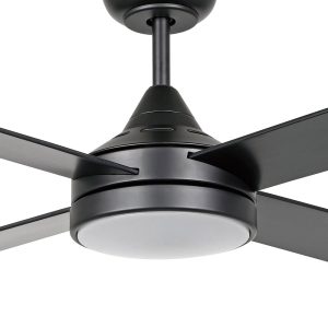 Eglo Stradbroke DC Ceiling Fan Motor LED Light 52 inch Black
