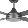 Eglo Stradbroke DC Ceiling Fan Motor LED Light 52 inch Titanium