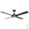 Eglo Stradbroke DC Ceiling Fan with Remote LED Light 48 inch Black