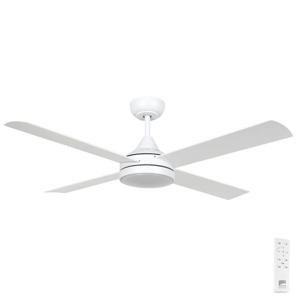 Eglo Stradbroke DC Ceiling Fan with Remote LED Light 48 inch White