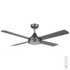 Eglo Stradbroke DC Ceiling Fan with Remote LED Light 52 inch Titanium