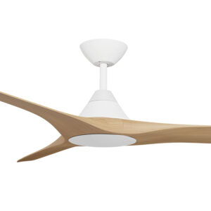 Calibo Cloudfan DC Ceiling Fan 48 inch White with Light Timber Blades Motor