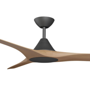 Calibo Cloudfan DC Ceiling Fan 52" Black with Dark Timber Blades Motor