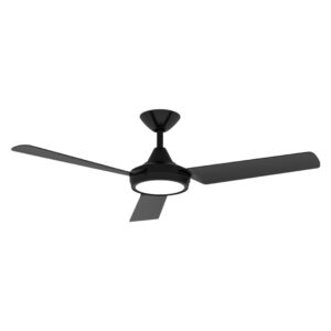 Domus Axis DC Ceiling Fan with LED Light Black 48