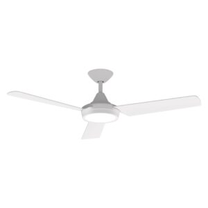 Domus Axis DC Ceiling Fan with LED Light White 48"