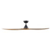 Eglo Surf DC Ceiling Fan Black with Burmese Teak 60-inch Side View