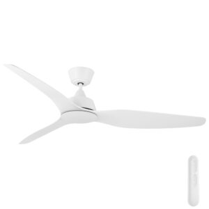 Mercator Guardian IP55 DC Ceiling Fan with Remote - White 56