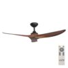 Hunter Pacific Evolve DC Ceiling Fan - Black with Koa Blades - main