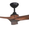 Hunter Pacific Evolve DC Ceiling Fan Black with Koa Blades with Remote - close up