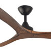 Three Sixty Spitfire DC Ceiling Fan Black with Koa Blades 52