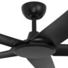 Three Sixty FlatJET 5 Blades DC 52-inch Ceiling Fan in Black Motor