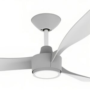 Domus Blast DC Ceiling Fan with LED Light in White Finish 48" Motor
