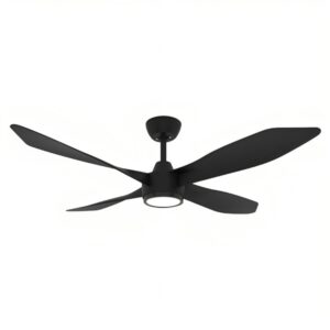Domus Blast DC Ceiling Fan with LED Light in White Finish 52