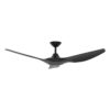 Domus Strike DC Ceiling Fan in Black 60