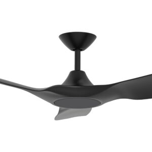 Domus Strike DC Ceiling Fan in Black 60" Motor