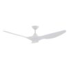 Domus Strike DC Ceiling Fan with LED Light in White 60