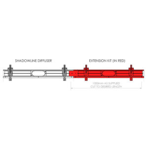Expella Shadowline Wall - Extension Kit - Universal Fans