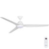 Fanco Infinity-ID DC Ceiling Fan 64-inch with LED Light White Motor with White Blades