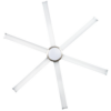 Brilliant Colossus DC Ceiling Fan 84-inch Satin Nickel with LED Light
