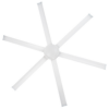 Brilliant Colossus DC Ceiling Fan 84-inch White with LED Light