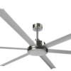 Brilliant Colossus DC Ceiling Fan with LED Light 84-inch Satin Nickel Motor