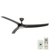 Hunter Pacific Aqua v2 IP66 DC Ceiling Fan with LED Light - Matte Black 70