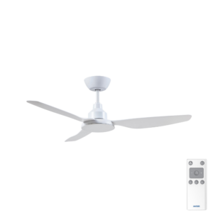 Ventair Glacier DC 3-blade Ceiling Fan with Remote 52" in White