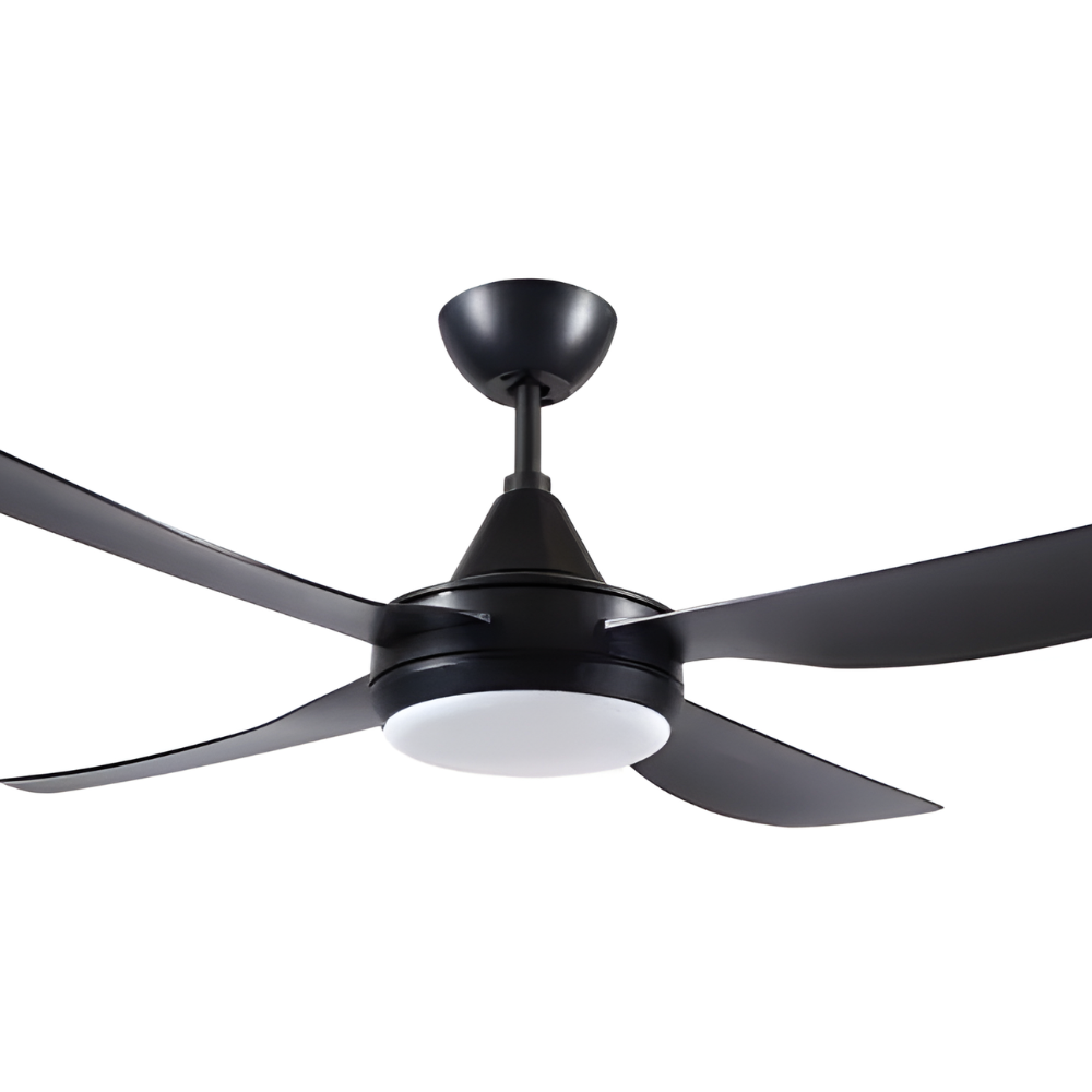 Brilliant Vector DC Ceiling Fan 56 inch with Light. Black Universal Fans