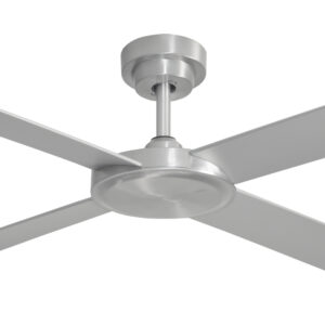 Hunter Pacific Pinnacle DC Ceiling Fan with Remote - Brushed Aluminium 52" - close up