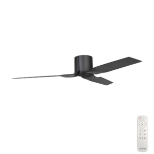 fanco flow dc ceiling fan in black